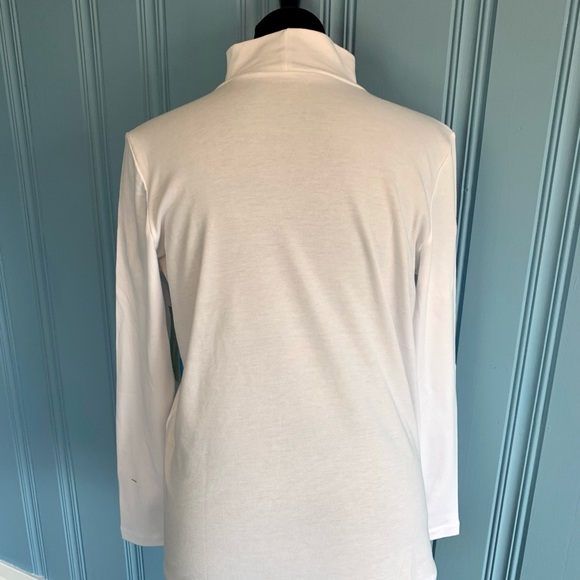 NWT Coldwater Creek White Turtleneck Sz PM - Picture 9 of 14